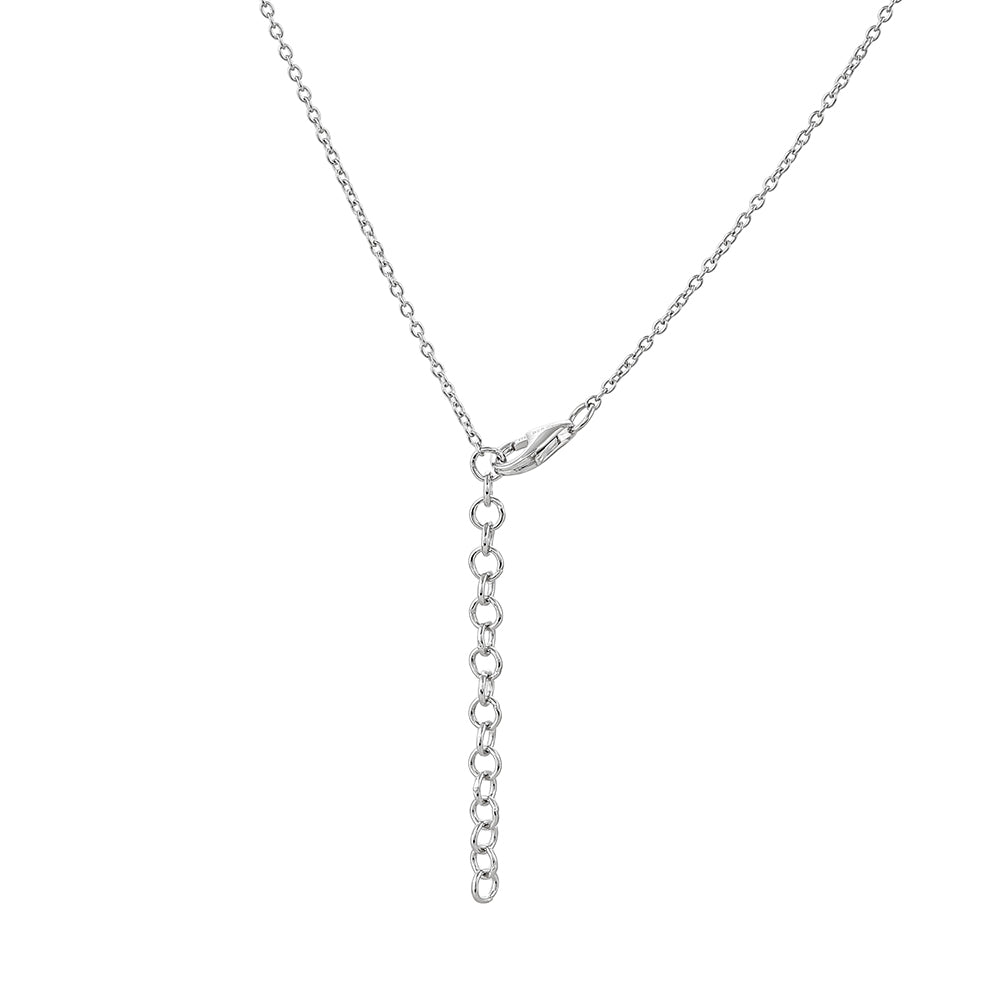 Collar de Plata con Cuarzo Padparadscha y Topacio Blanco 2 