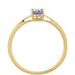 Anillo de Oro 9K con Tanzanita AAA