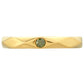 Anillo de Plata Bañada en Oro con Diamante Verde