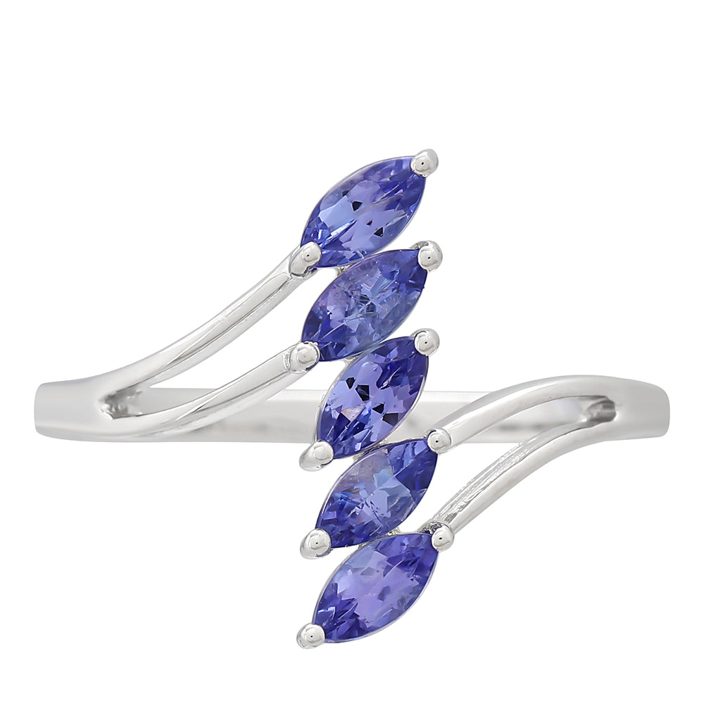 Anillo de Plata con Tanzanita AAA 1 