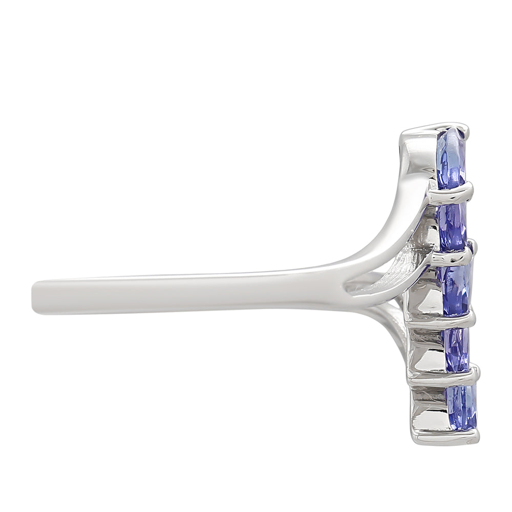 Anillo de Plata con Tanzanita AAA 2 