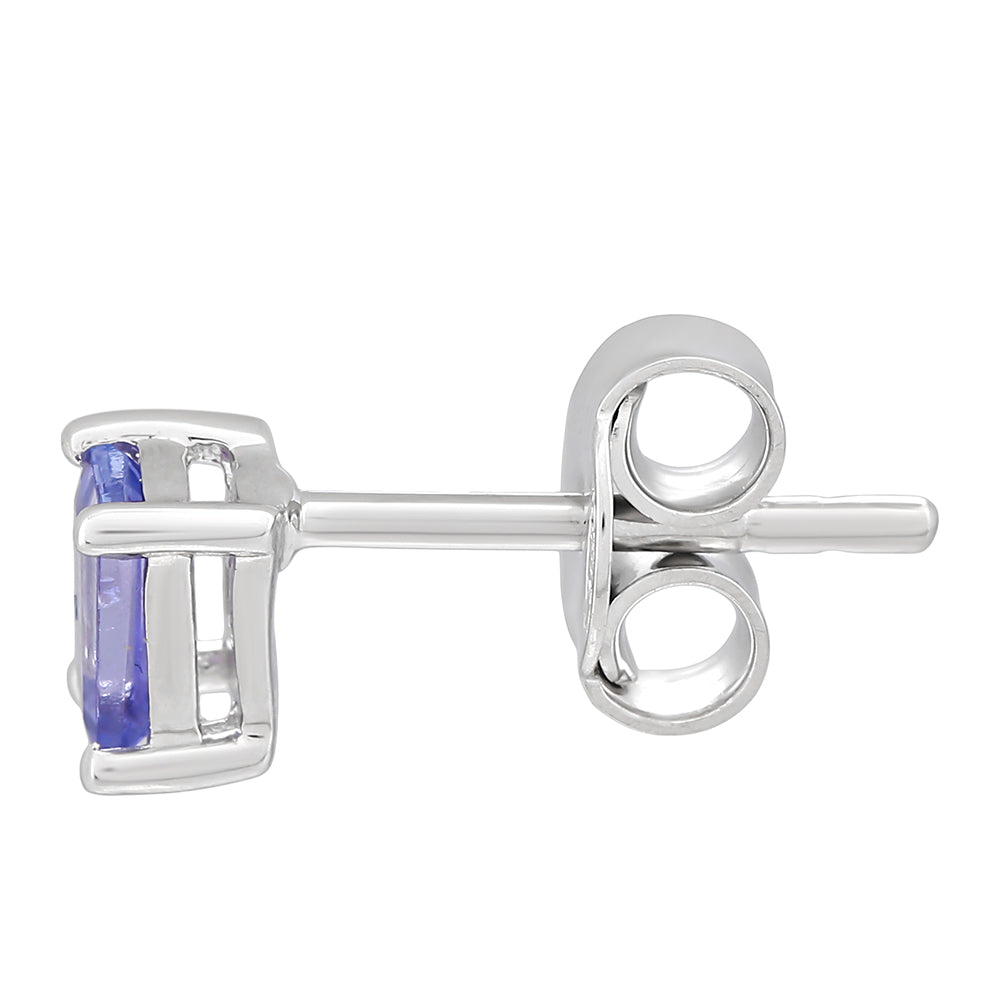 Pendientes de Plata con Tanzanita AAA 2 