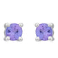 Pendientes de Plata con Tanzanita AAA