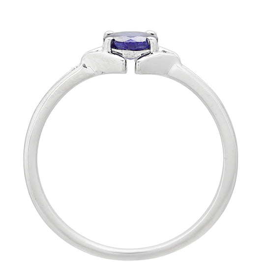 Anillo de Plata con Zafiro de Tailandia