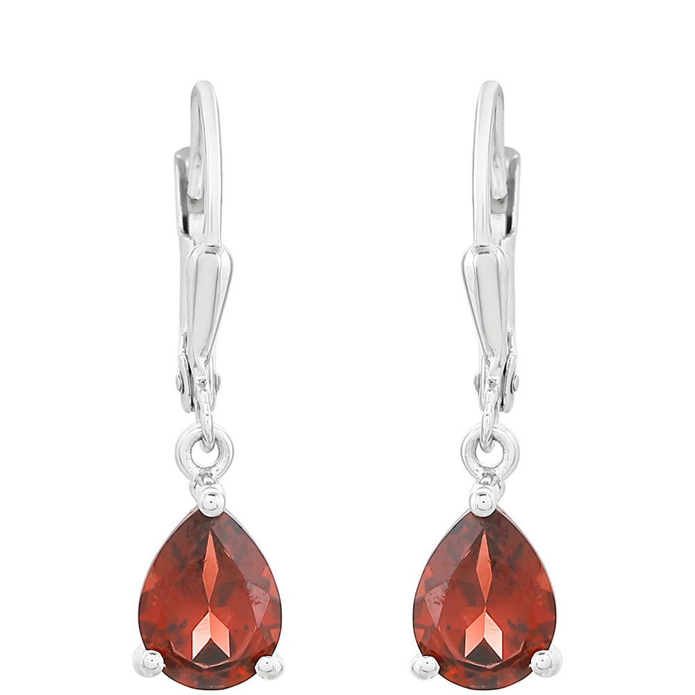 Pendientes de Plata con Granate 1 