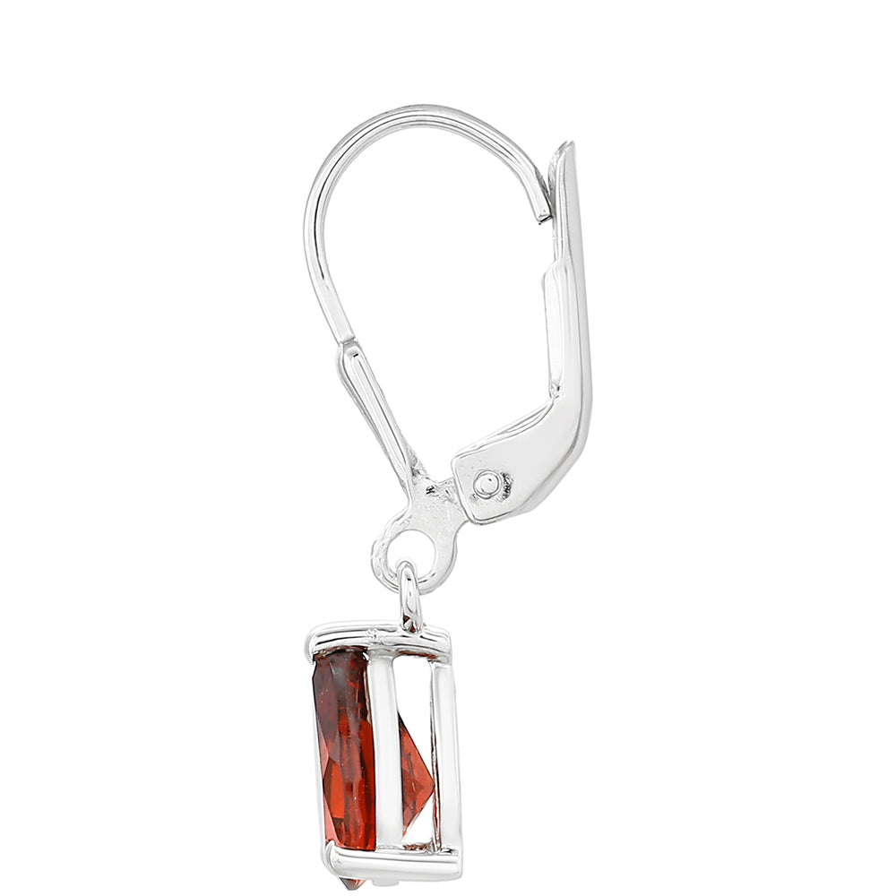 Pendientes de Plata con Granate 2 