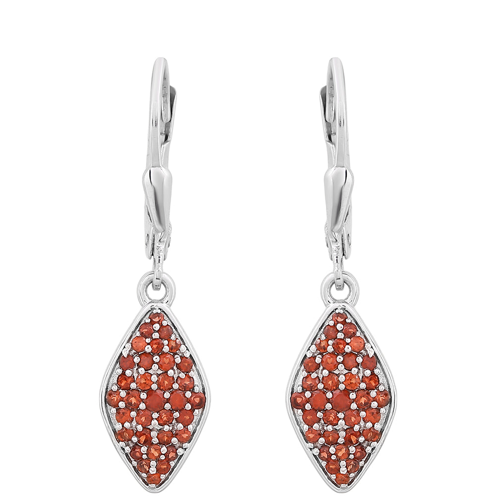 Pendientes de Plata con Granate 1 