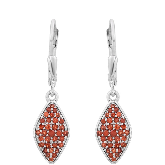 Pendientes de Plata con Granate