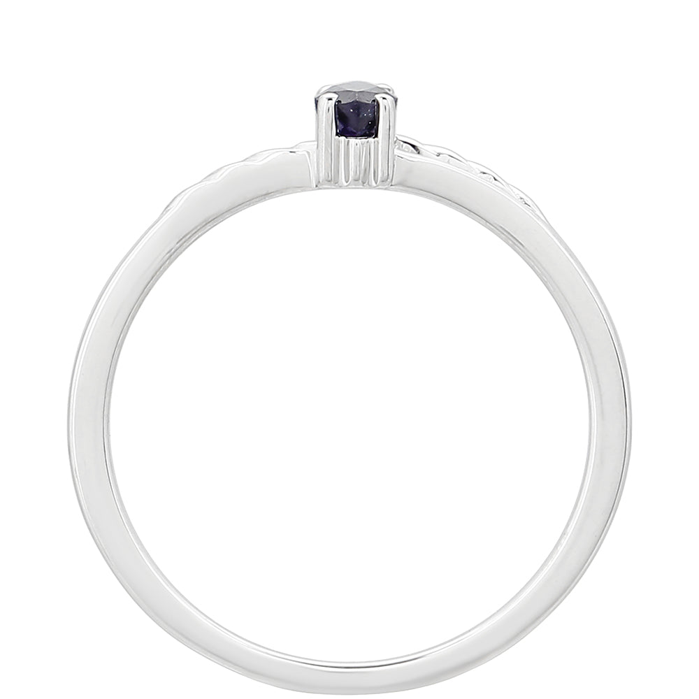 Anillo de Plata con Zafiro de Tailandia 4 