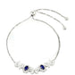 Pulsera de Plata con Zafiro de Tailandia y Topacio Blanco