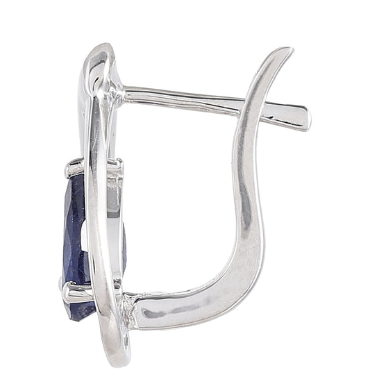 Pendientes de Plata con Zafiro de Tailandia