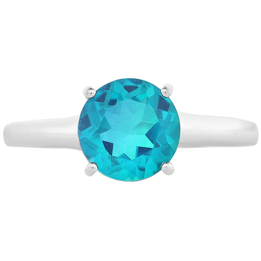 Anillo de Plata con Cuarzo Pavo Real