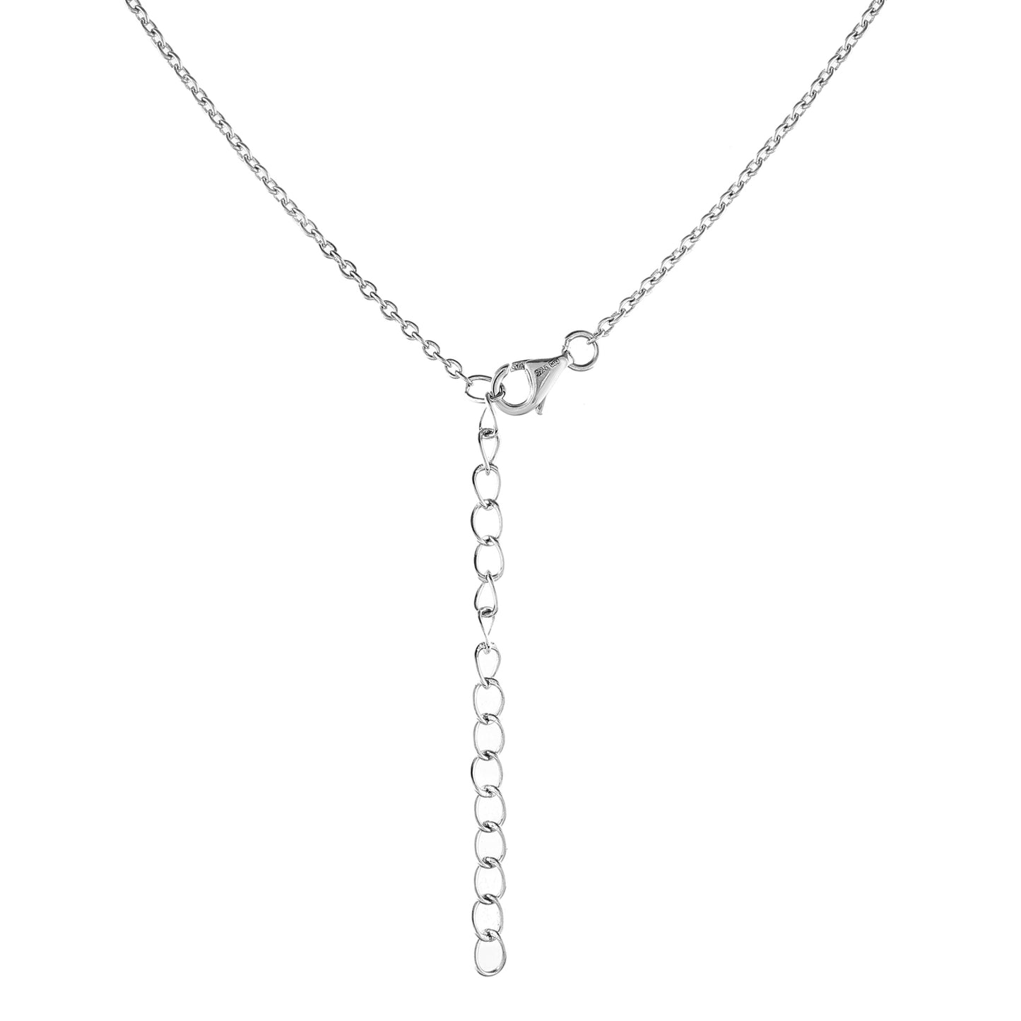 Collar de Plata con Cuarzo Pavo Real y Topacio Blanco