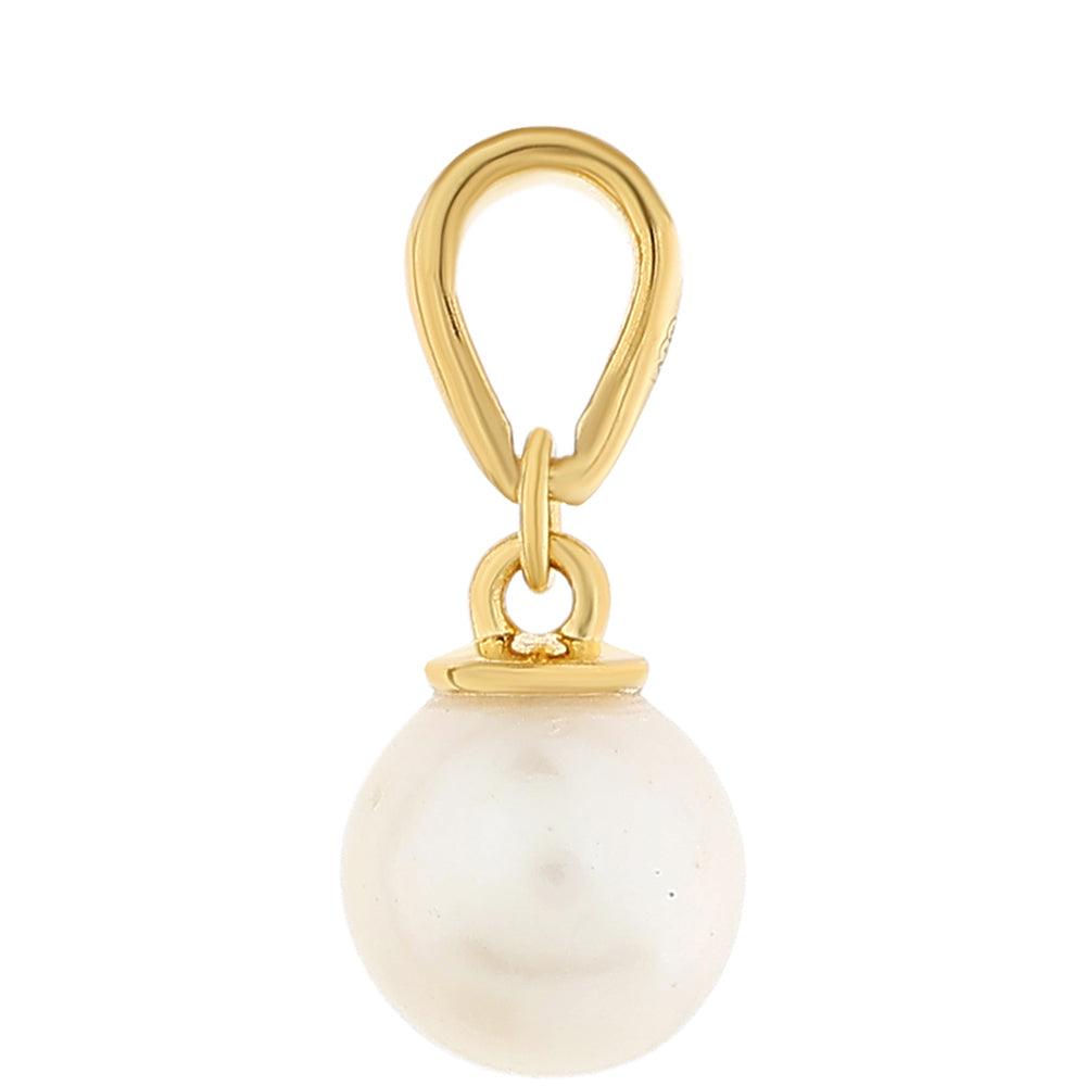 Colgante de Plata Bañada en Oro con Perla Barroca Cultivada de Agua Dulce 1 
