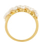 Anillo de Plata Bañada en Oro con Perla Barroca Cultivada de Agua Dulce