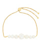Pulsera de Plata Bañada en Oro con Perla Barroca Cultivada de Agua Dulce