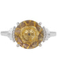 Anillo de Plata con Tanzanita y Cuarzo Champagne