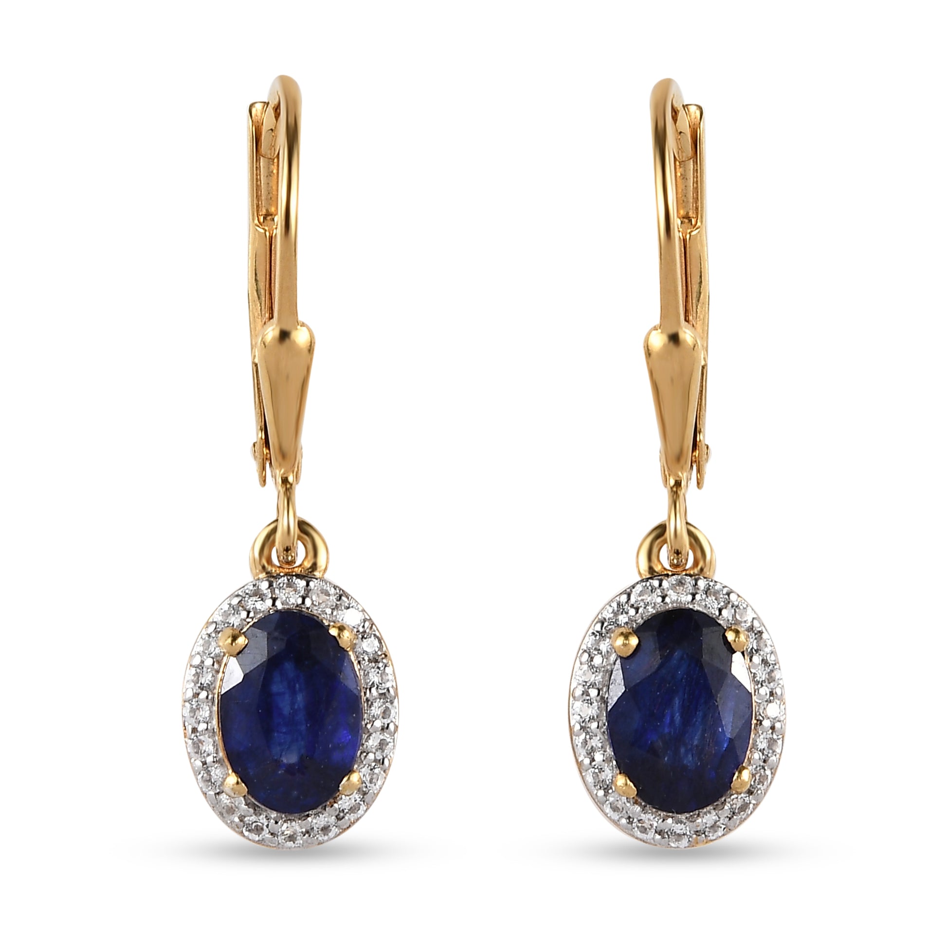 Conjunto de Plata Bañada en Oro con Rubí de Tailandia y Esmeralda de Brasil ( Pendientes ) 7 