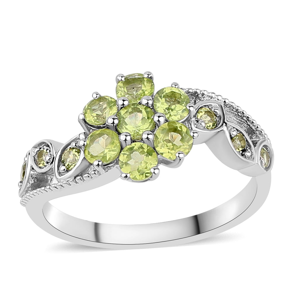 Anillo de Plata con Peridoto 2 