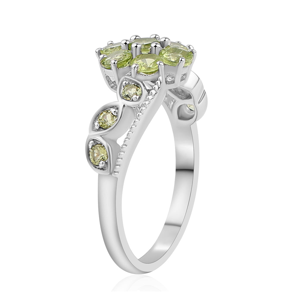 Anillo de Plata con Peridoto