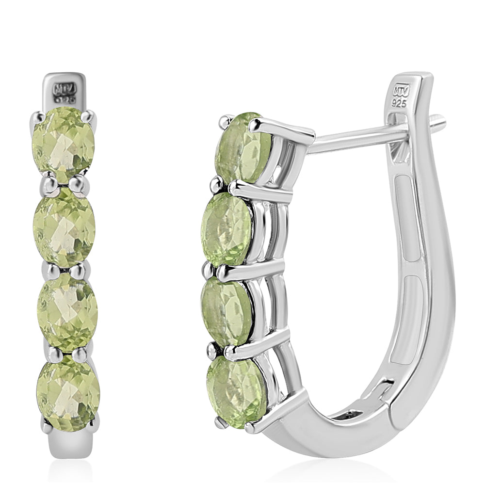 Pendientes de Plata con Peridoto 1 