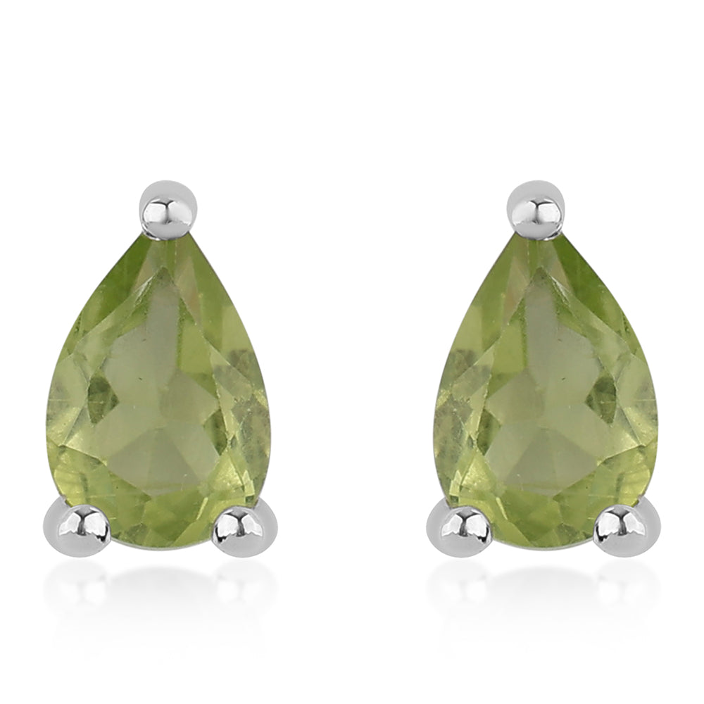 Pendientes de Plata con Peridoto