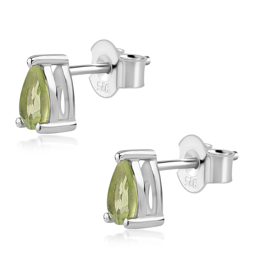 Pendientes de Plata con Peridoto