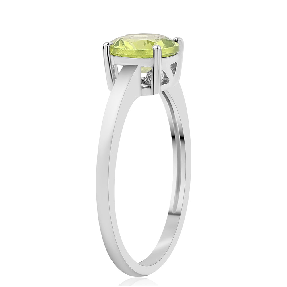 Anillo de Plata con Peridoto 2 