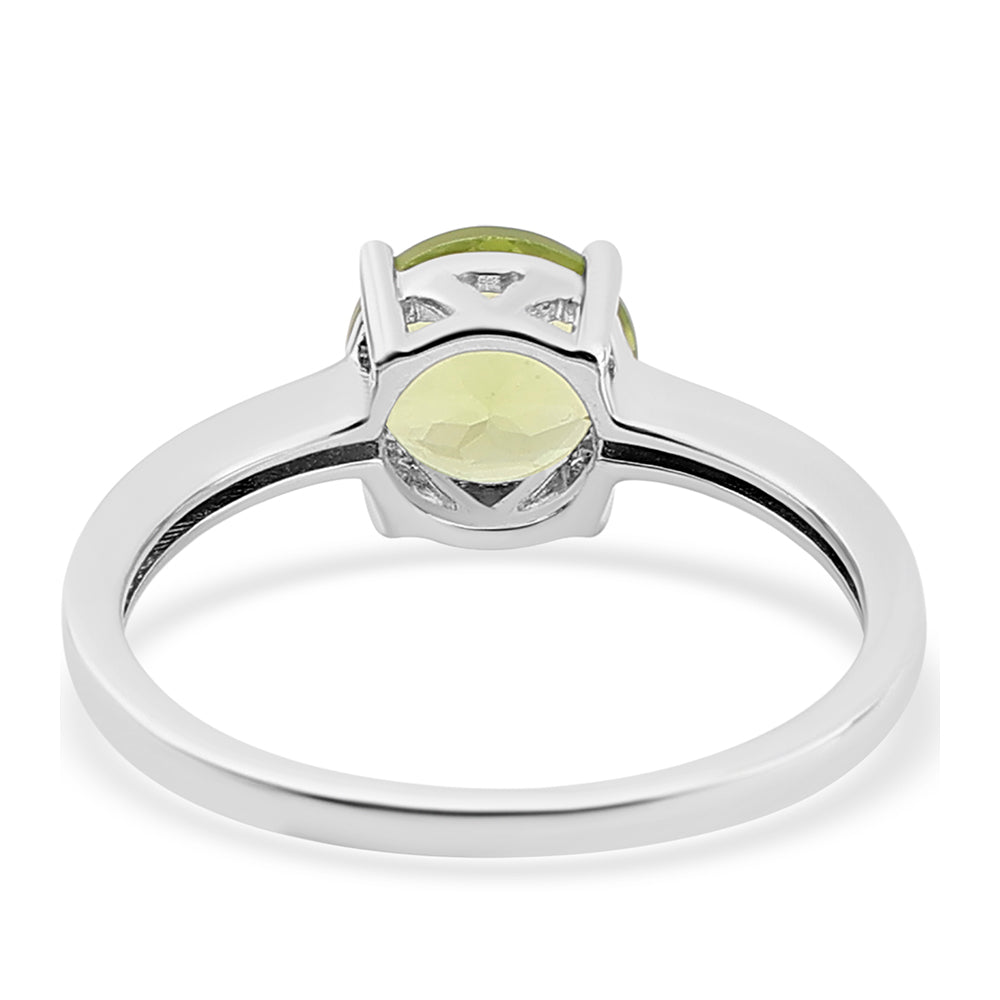 Anillo de Plata con Peridoto