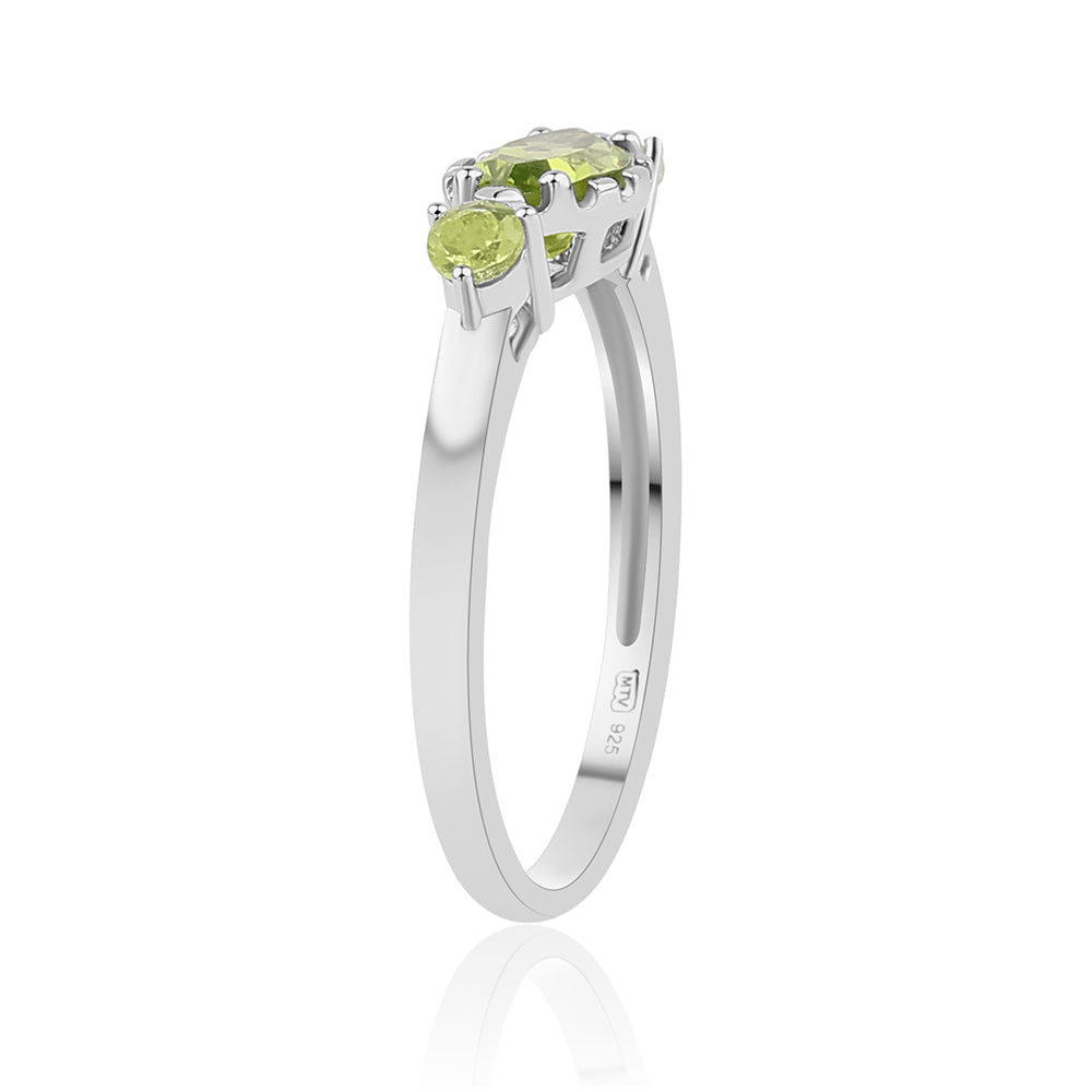 Anillo de Plata con Peridoto 2 