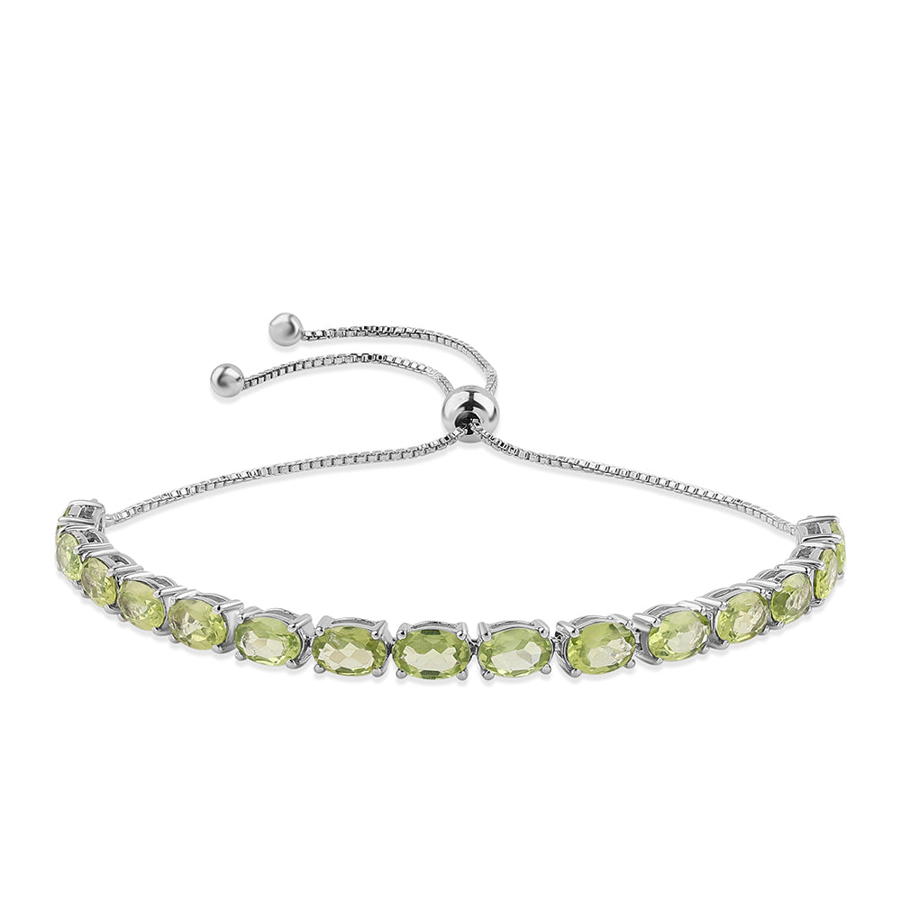 Pulsera de Plata con Peridoto 1 