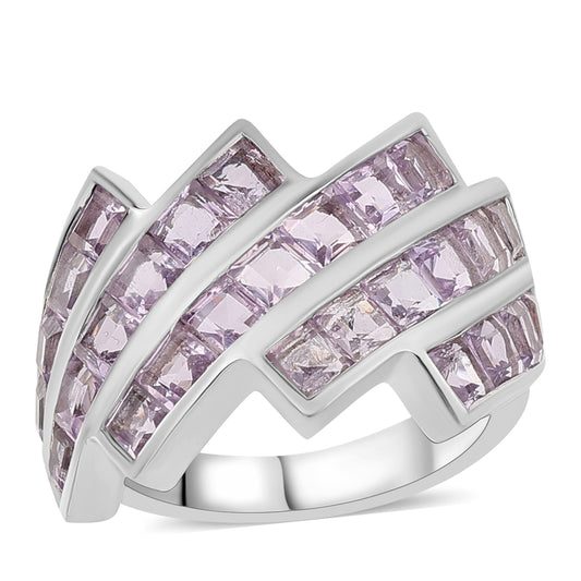 Anillo de Plata con Amatista Rosa de Francia