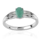 Anillo de Plata con Esmeralda de Brasil
