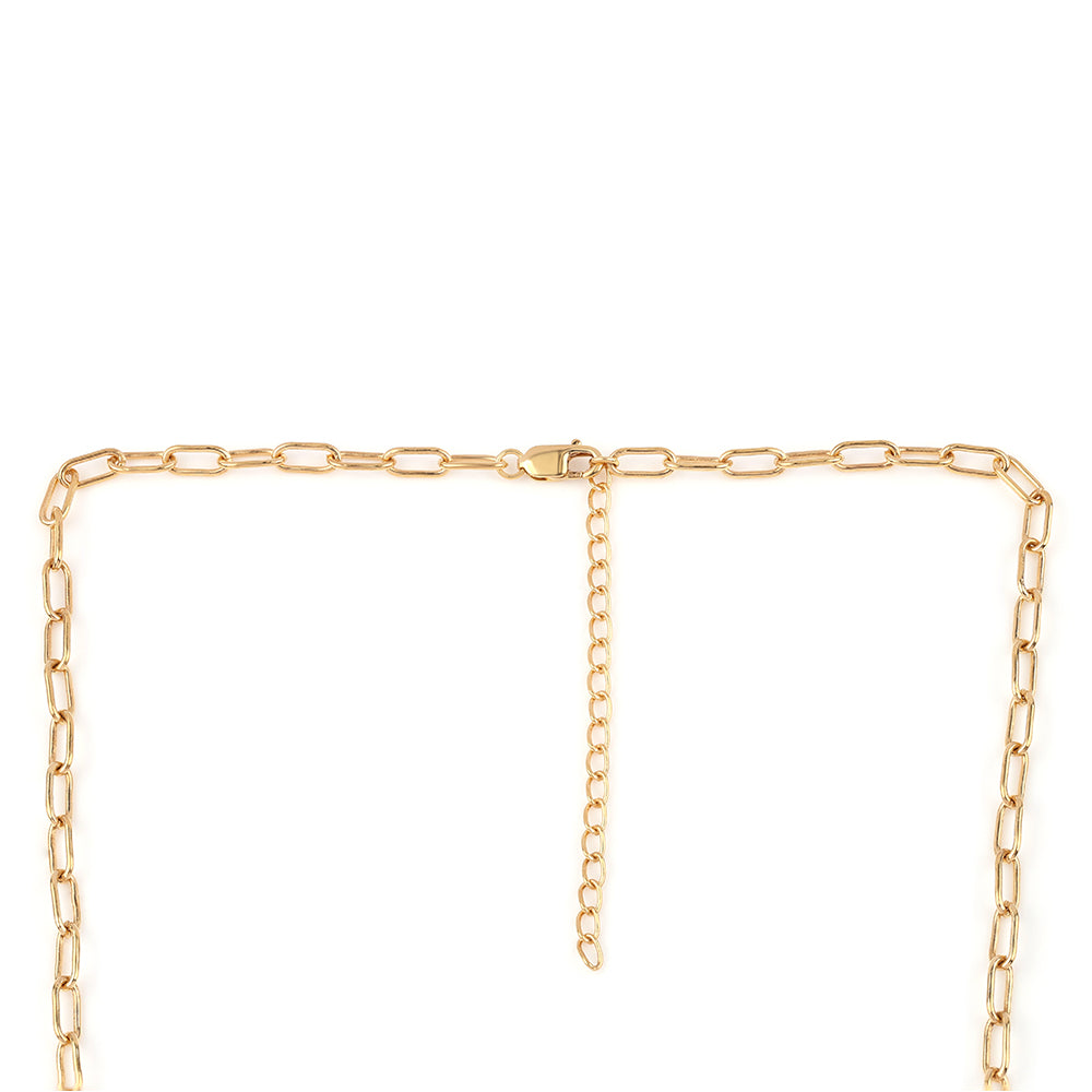 Collar de Plata Bañada en Oro con Turquesa Bella Durmiente