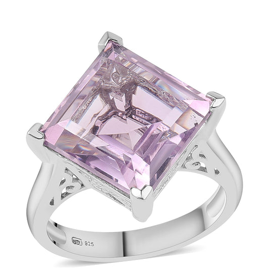 Anillo de Plata con Amatista Rosa de Francia