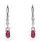 Pendientes de Plata con Rubelita de Cruzeiro