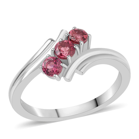 Anillo de Plata con Rubelita de Cruzeiro