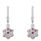 Pendientes de Plata con Rubelita de Cruzeiro