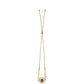 Pulsera de Plata Bañada en Oro con Diamante Azul