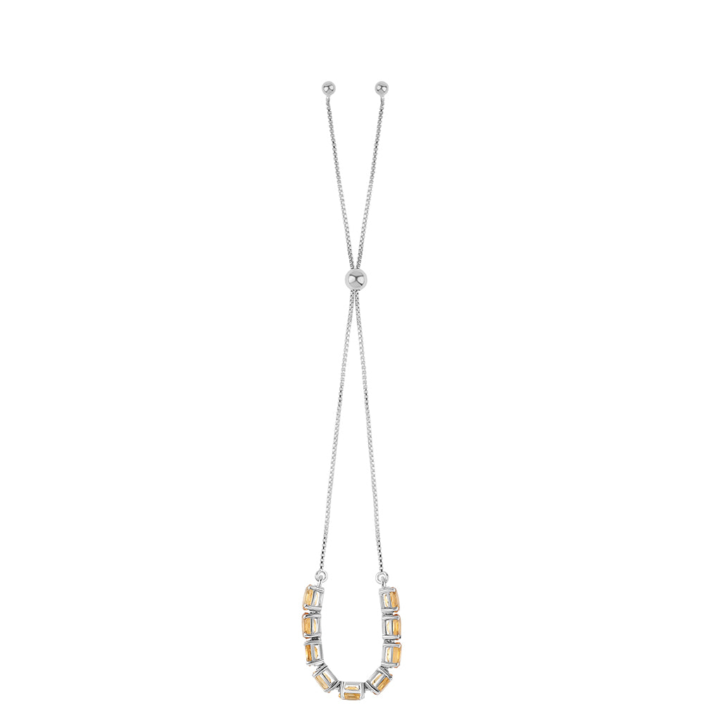 Pulsera de Plata con Citrino 3 