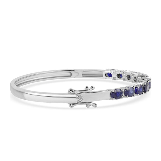 Pulsera de Plata con Zafiro Azul Australiano