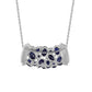 Collar de Plata con Zafiro Azul Australiano