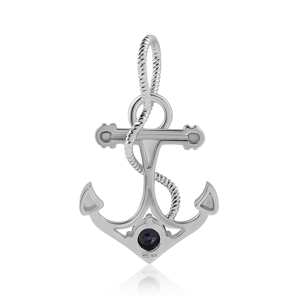 Colgante de Plata con Zafiro Azul Australiano