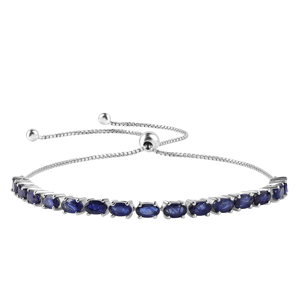 Pulsera de Plata con Zafiro Azul Australiano 1 