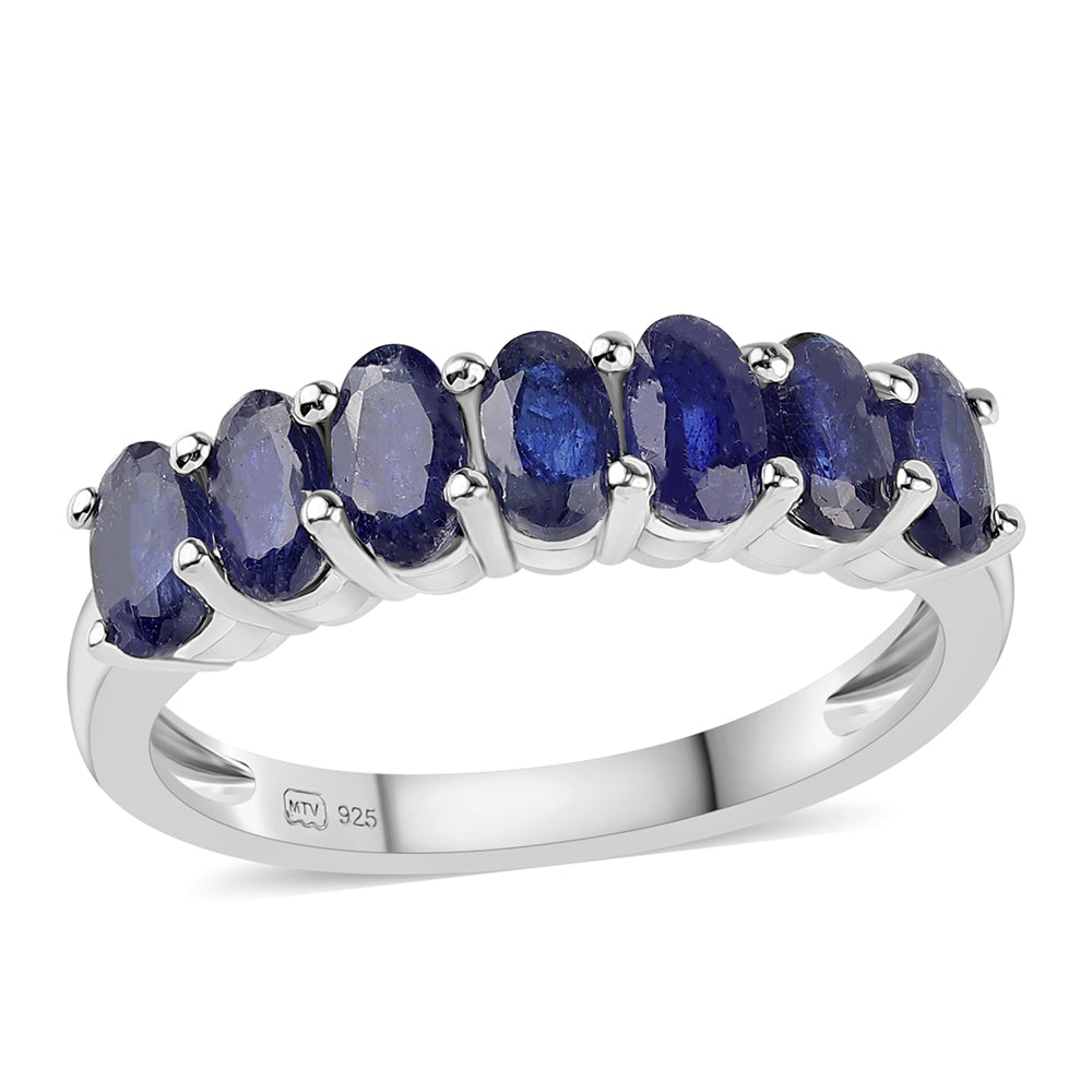 Anillo de Plata con Zafiro Azul Australiano 1 
