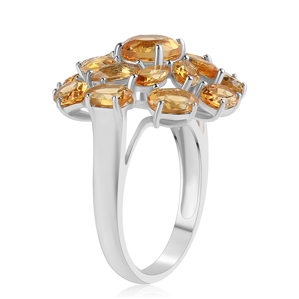 Anillo de Plata con Citrino