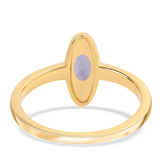 Anillo de Plata Bañada en Oro con Lolita