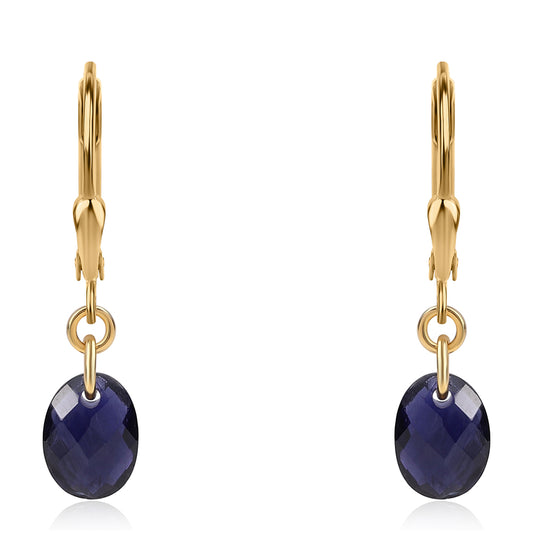 Pendientes de Plata Bañada en Oro con Lolita