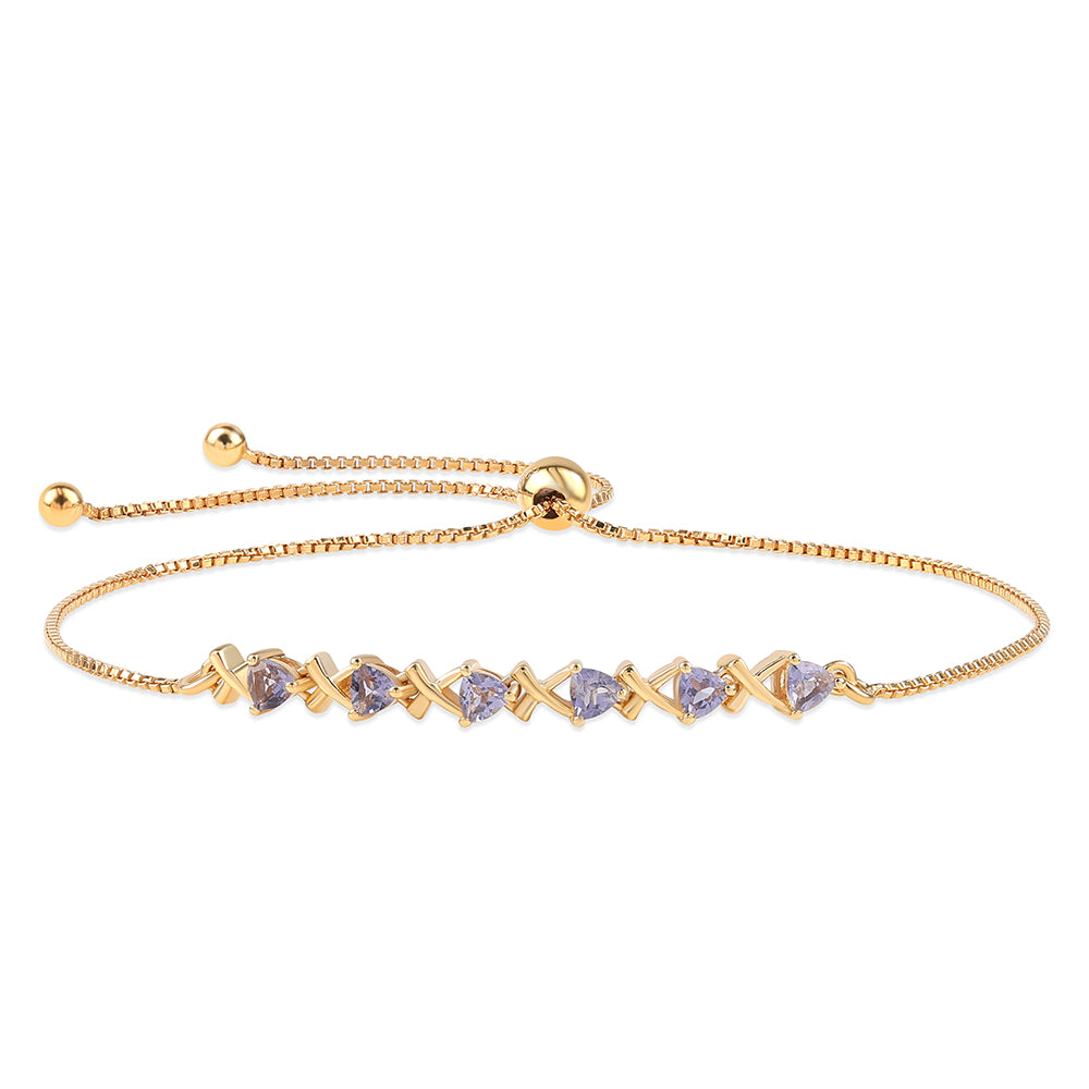 Pulsera de Plata Bañada en Oro con Lolita 1 