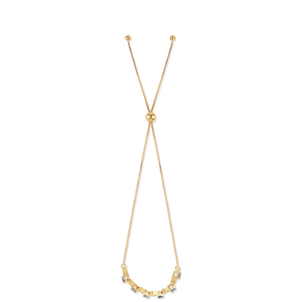 Pulsera de Plata Bañada en Oro con Lolita 2 